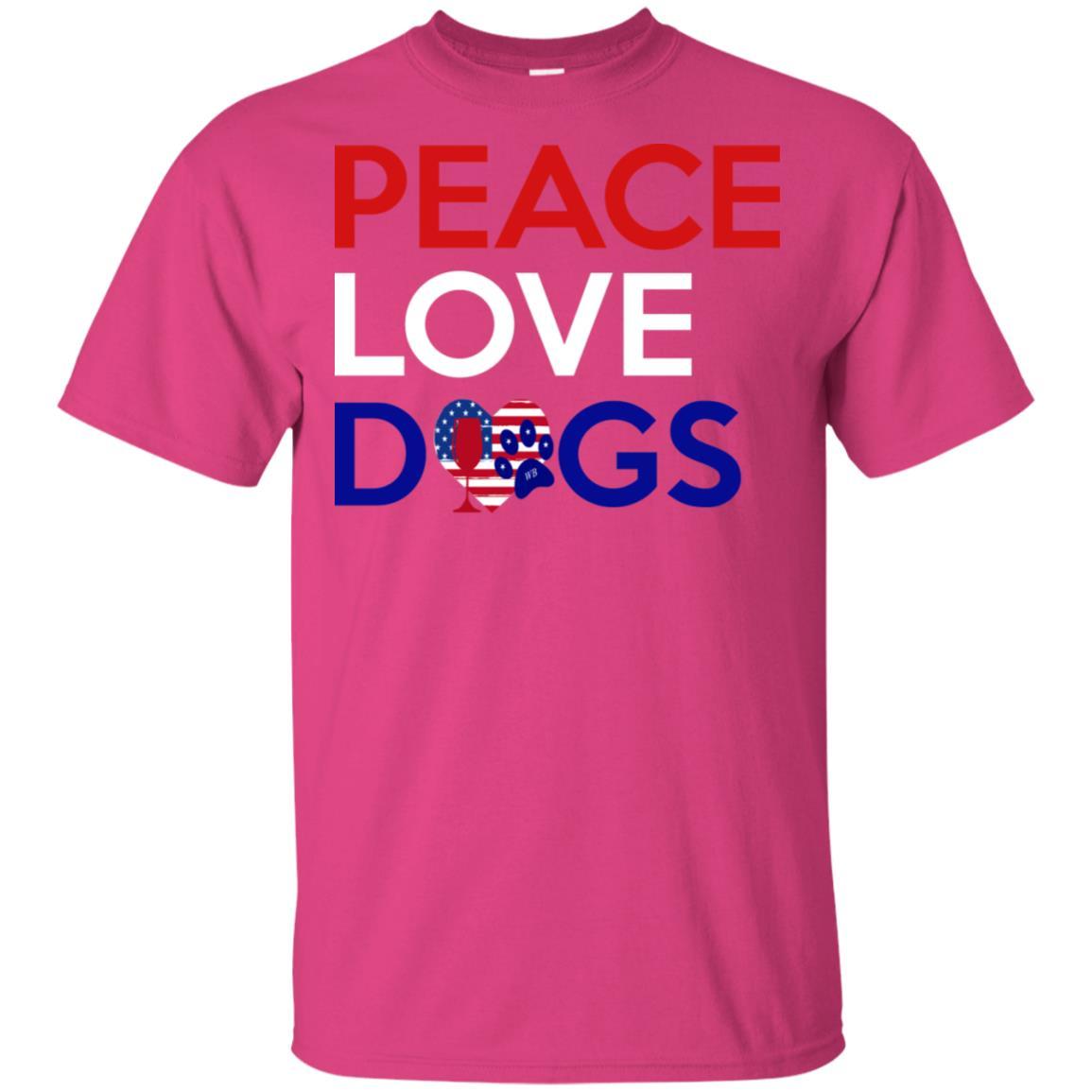Peace Love Dog Ultra Soft Cotton T-Shirt for Women | Comfortable Casual Wear for Dog Lovers | Perfect for Outings, Gifts & Everyday Use