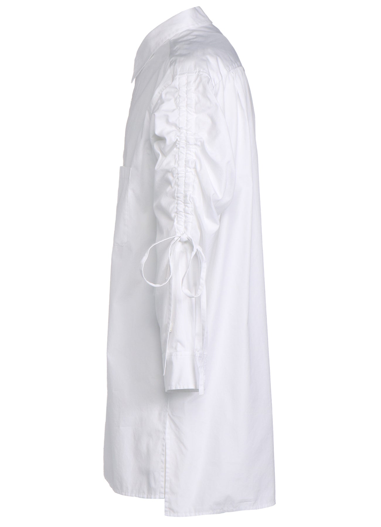 Premium Cotton Broadcloth Oversized Shirt with Gathered Strings - Comfortable Loose Fit Casual Top for Women | Perfect for Layering, Beach Cover-Ups & Boho Fashion Outfits