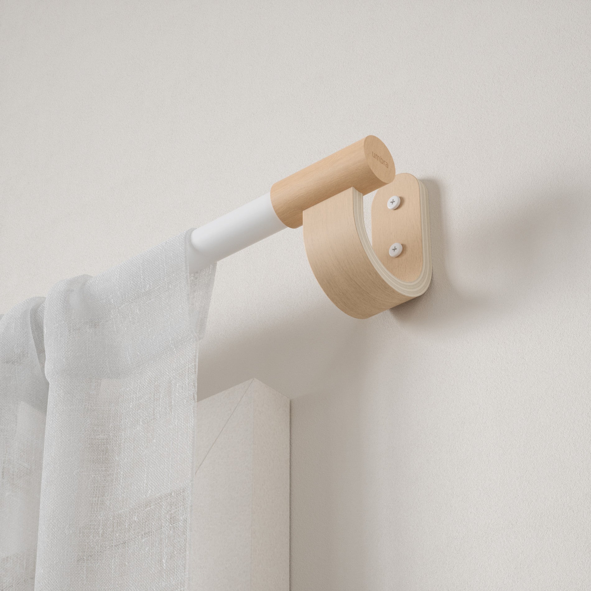 Bellwood Adjustable Curtain Rod - Heavy Duty Stainless Steel, No Drill Tension Rod for Windows, Doors, and Room Dividers - Perfect for Living Room, Bedroom, and Dorm Decor