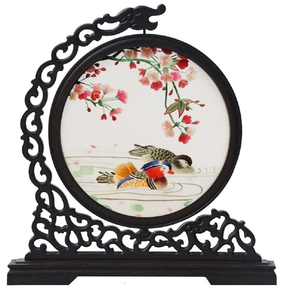 Handmade Double-Sided Silk Embroidery Art Painting - 12.5