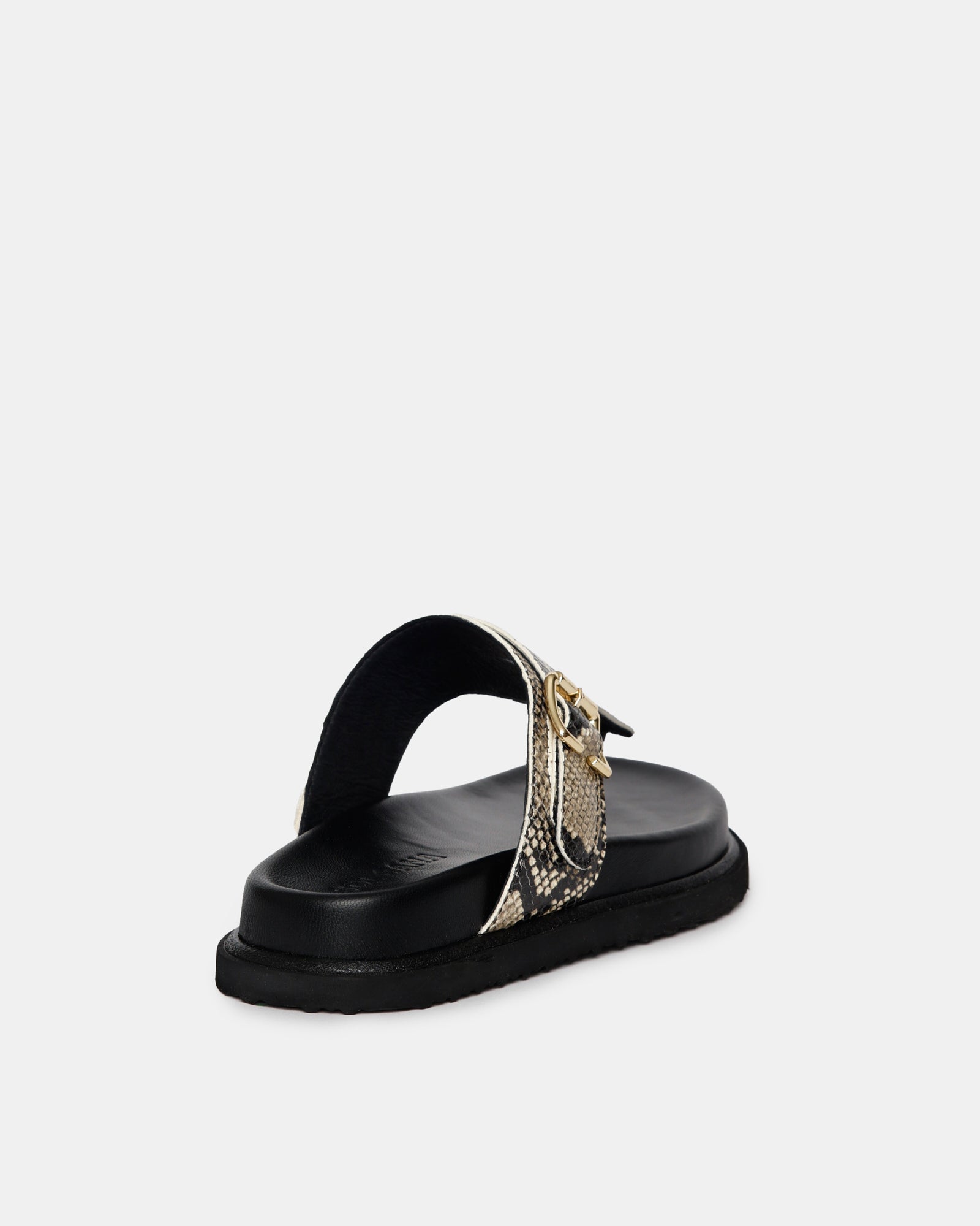 Luxury Meurice Footbed Slippers - Genuine Python Leather & Gold Accents for Women | Comfortable House Shoes for Relaxation & Spa Days
