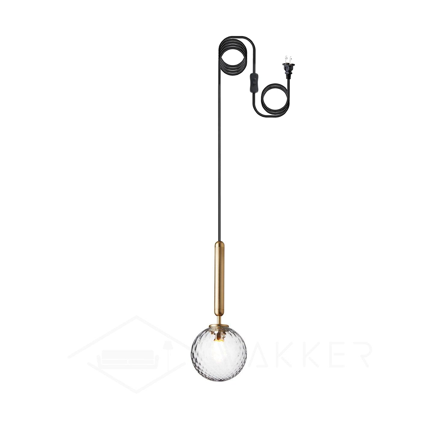 Elysian Glow Pendant Swag Light - Modern Adjustable Hanging Chandelier for Bedroom, Living Room & Dining Room Decor | Dimmable LED Lighting Fixture for Home & Office
