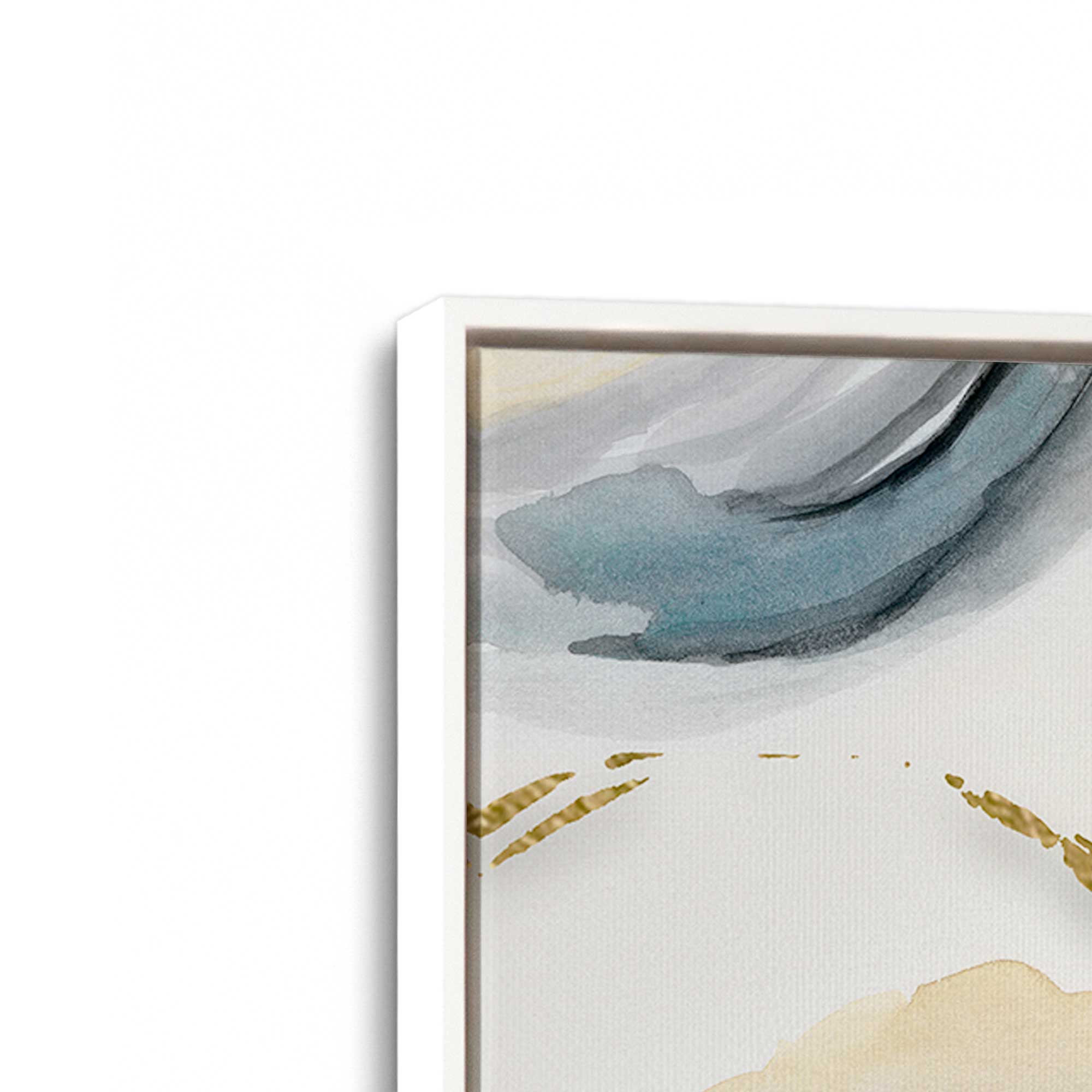 Golden Echoes Wall Art - Set of 2 Canvas Prints for Living Room & Bedroom Decor | Modern Home & Office Wall Decorations