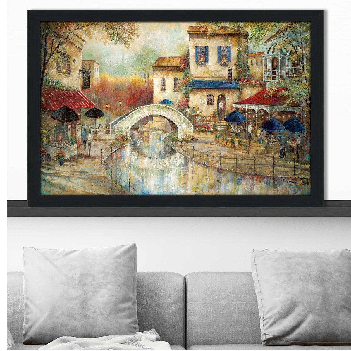 Arthurs by The Canal - Ruane Manning Acrylic Print - Modern Wall Art for Living Room, Bedroom & Office Decor