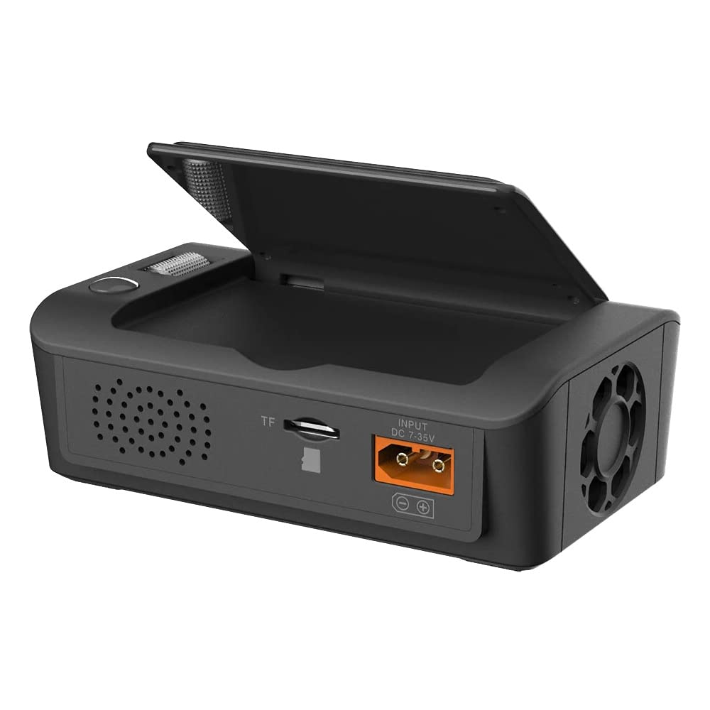 600W 20A 1-8S Smart Balance Charger with Voice Alerts for RC Cars, Drones & LiPo Batteries - M9 Multi-Function DC Charger (Black) - Perfect for Hobbyists & DIY Enthusiasts