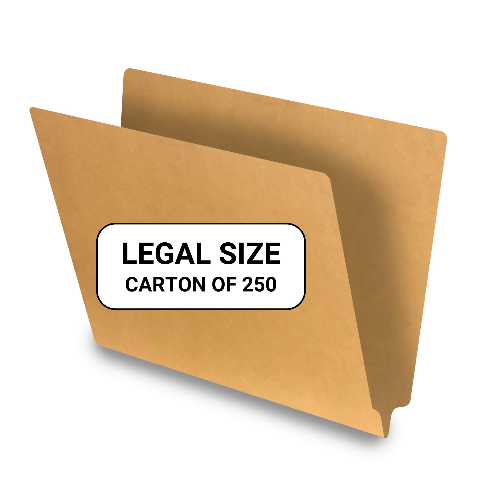 Goldenrod Legal Size File Folders - 14pt Reinforced End Tab Folders (Pack of 250) - Durable Office & Medical Filing Solutions for Doctors, Lawyers & Business Professionals
