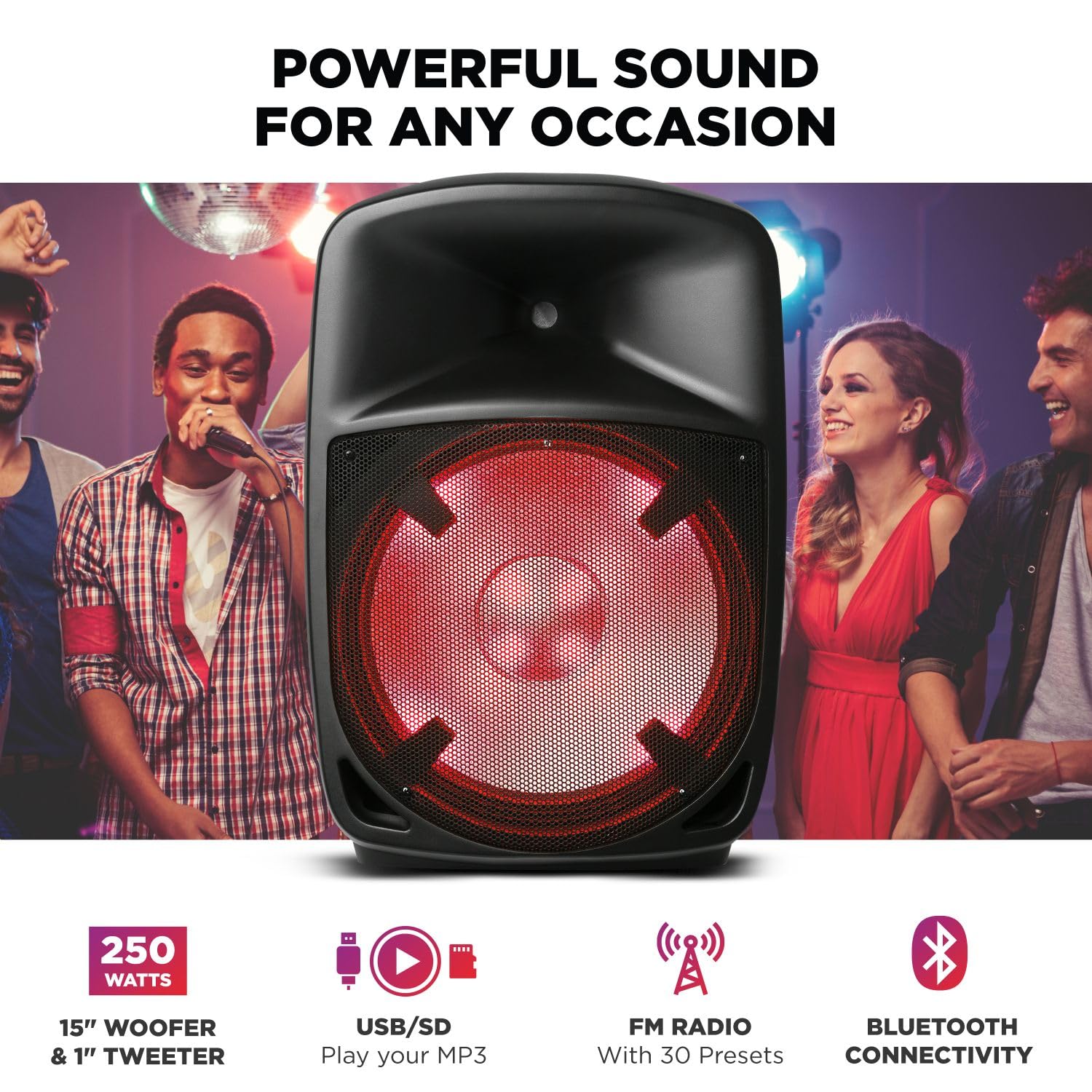 ION Audio Pro Glow 1500 - 250W 15