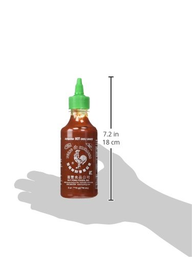 Huy Fong Sriracha Hot Chili Sauce - 9 Ounce Bottle (Pack of 12) | Spicy Asian Chili Garlic Sauce for Cooking, Pho, Ramen, Tacos & More