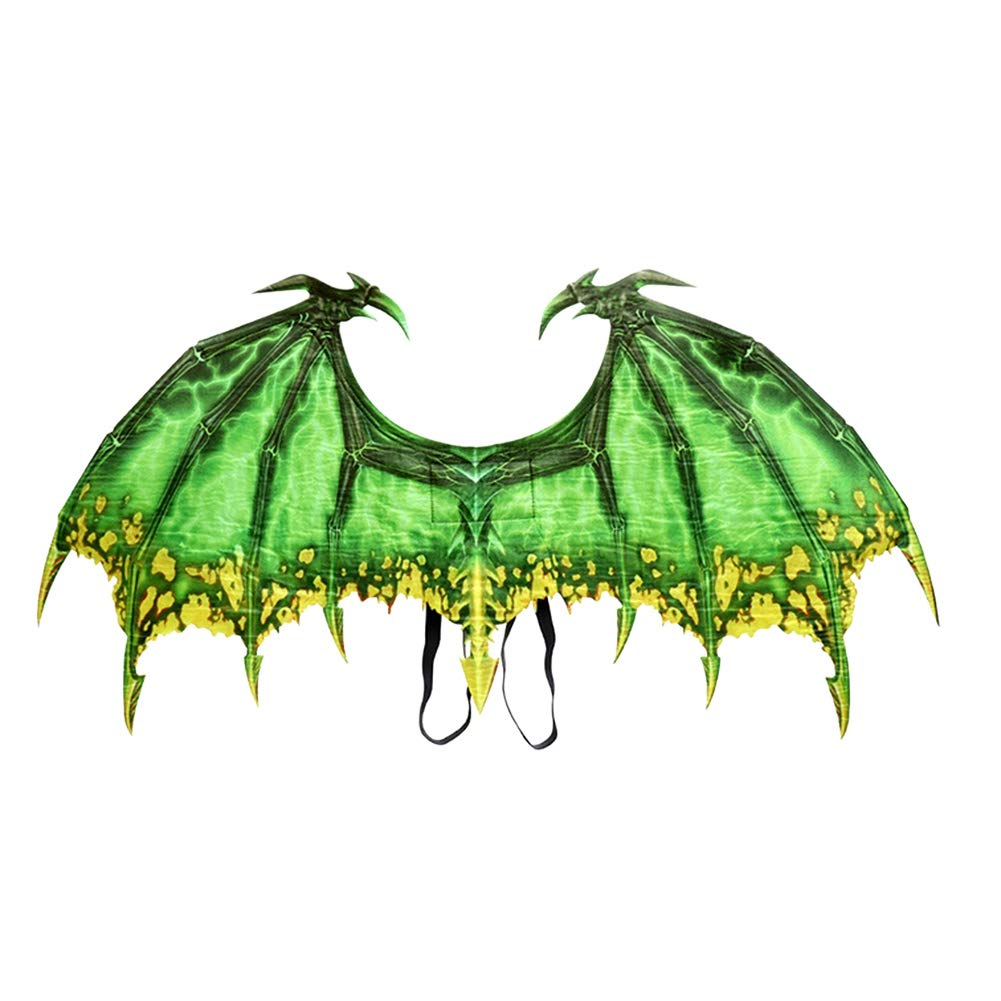 Kids Halloween Dragon Wing Costume - Glow in The Dark Wings for Cosplay, Pretend Play, Dress Up & Party Accessories - Perfect for Halloween, Christmas, Themed Parties & Role Play Adventures