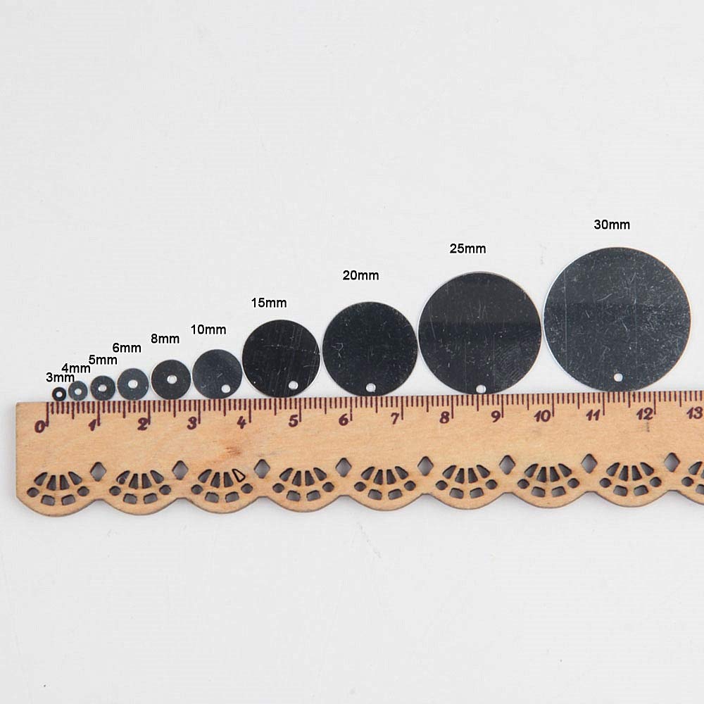 30g/Lot Black Flat Sequins 20mm for Sewing, DIY Crafts, Dresses, Tablecloths, Backdrops & Curtains - Perfect for Women's Fashion, Home Decor & Party Decorations