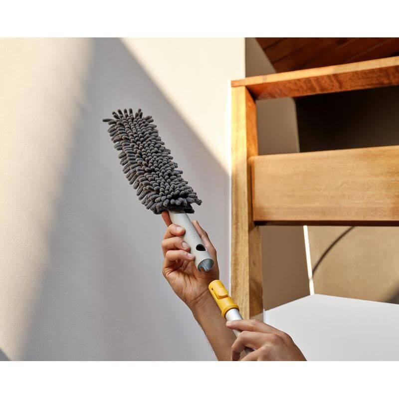 Joseph Joseph CleanTech Duster with Storage Sheath - Premium Microfiber Dusting Tool for Home Cleaning - Perfect for Furniture, Electronics, and Hard-to-Reach Areas