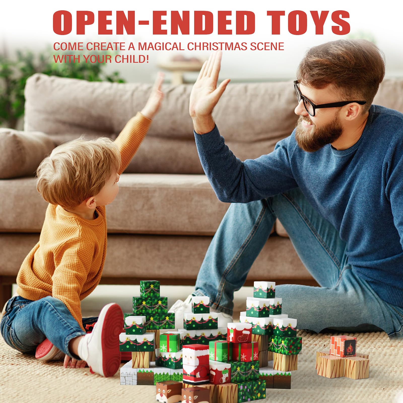 86Pcs Magnetic Building Blocks Set - STEM Educational Construction Toys for Toddlers & Kids Ages 3-8 | Sensory Learning Toys for Boys & Girls | Perfect Birthday Gifts | Great for Classroom, Home Play & Creative Development