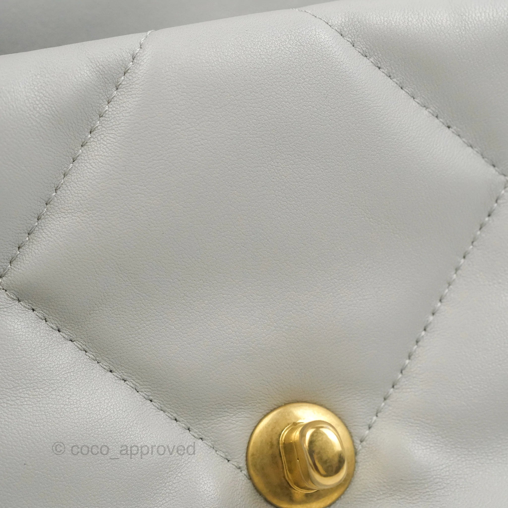 Chanel 19 Small Grey Lambskin Leather Bag with Mixed Gold & Silver Hardware - Perfect for Everyday Luxury & Evening Events