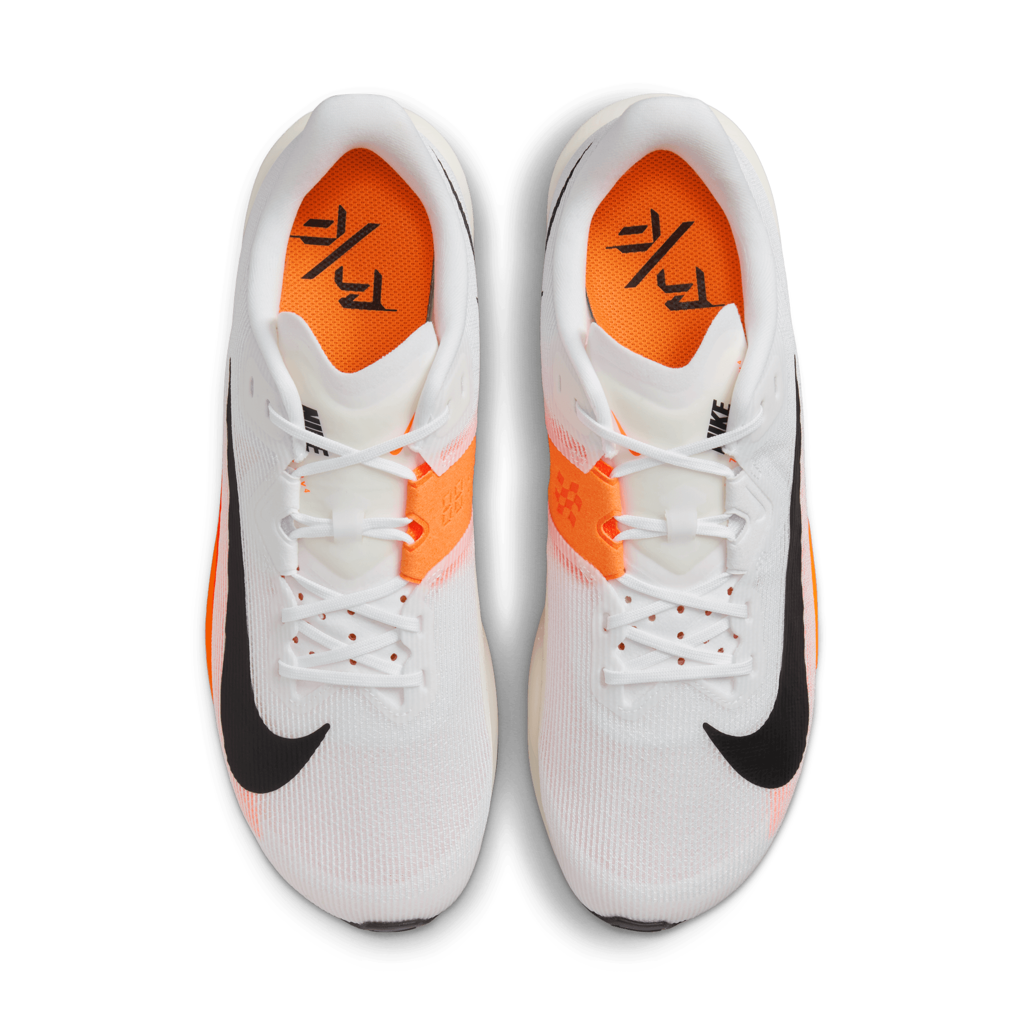 Unisex Rival Fly 4 Running Shoes - White/Black/Orange/Ivory - Lightweight Athletic Sneakers for Men & Women - Perfect for Jogging, Gym Workouts & Casual Wear