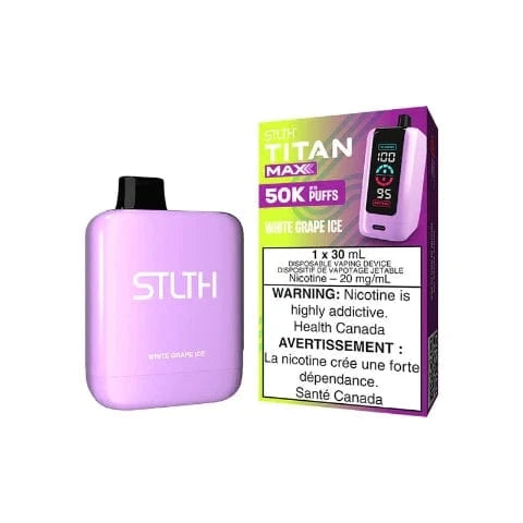 STLTH Titan MAX 50K Disposable Vape - 50000 Puffs, 30mL E-Liquid, Long-Lasting Vaping Device for Adults | Perfect for Travel, Parties & On-the-Go Use (Ontario)