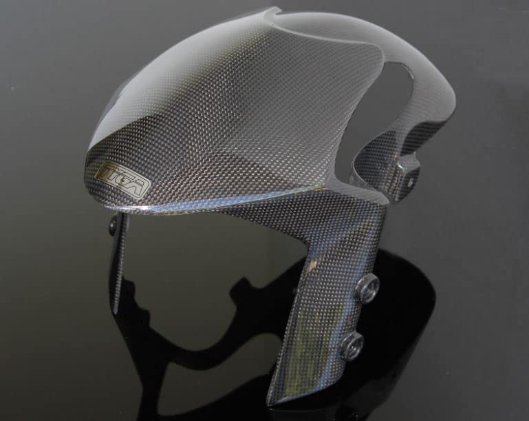 Tyga Carbon Fiber Front Fender for Honda GROM/SF/RR (2013-2023) - Gloss Black Monster Style | Lightweight & Durable Motorcycle Accessory | Perfect for Street Racing & Custom Bike Builds | BPCF-7128g