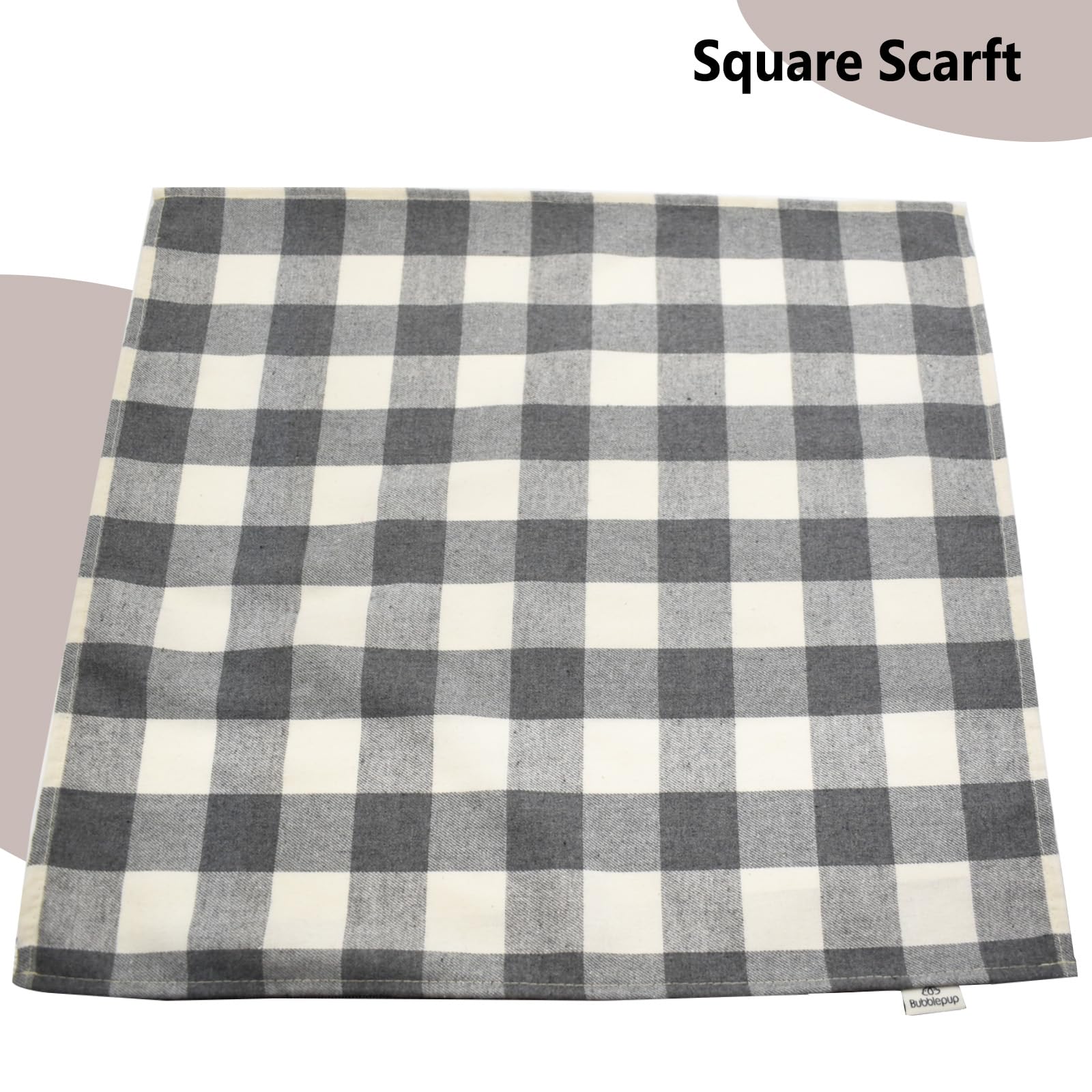Bubblepup Reversible Plaid Dog Bandanas - Fall Pet Bandana Scarf for Small Medium Large Dogs - Cute Triangle Bib Accessories for Puppies, Boys & Girls - Perfect for Halloween, Thanksgiving & Outdoor Adventures