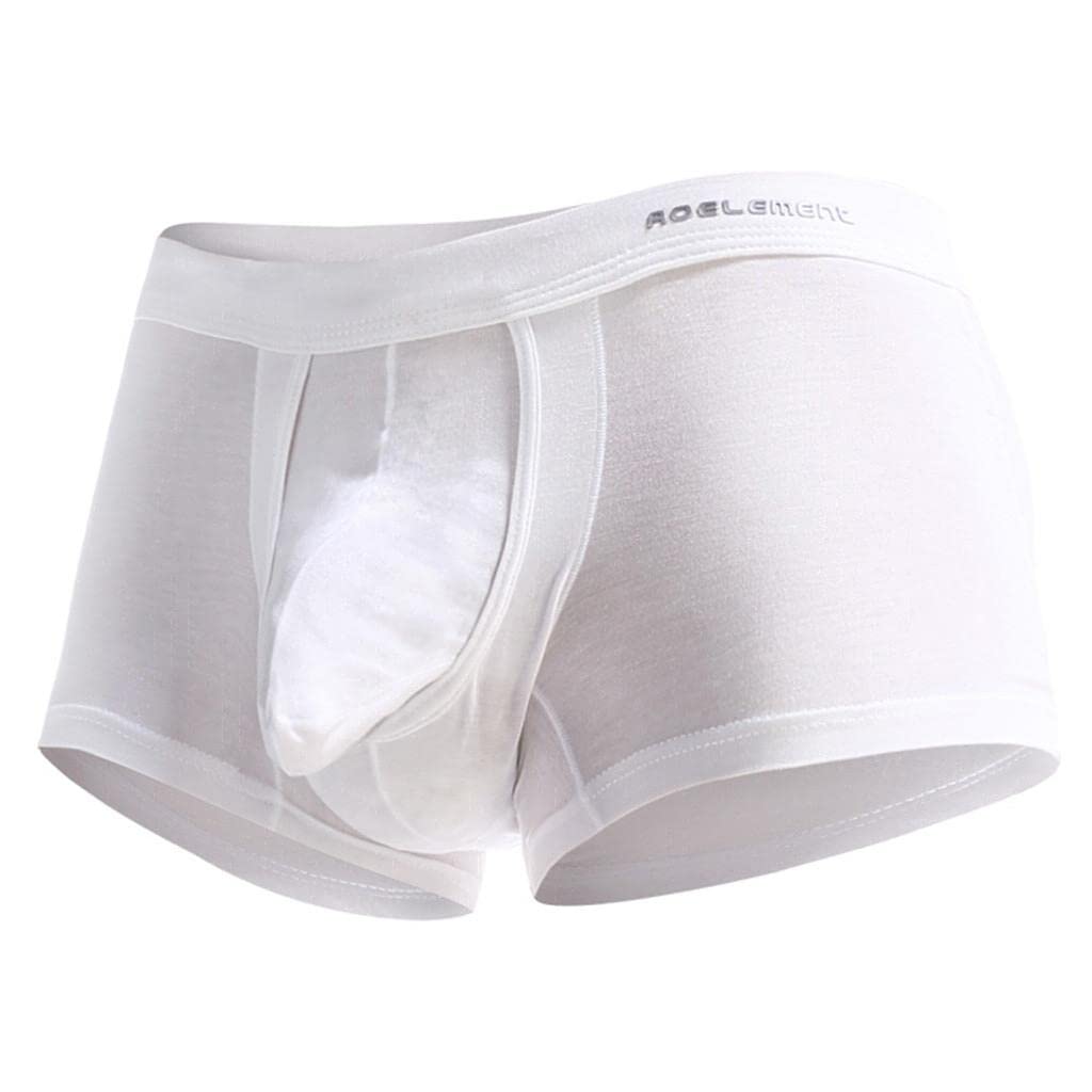 **Sexy Men's Boxer Briefs with Ball Pouch - Comfortable & Breathable Underwear for Valentine's Gift, Date Night & Everyday Wear**