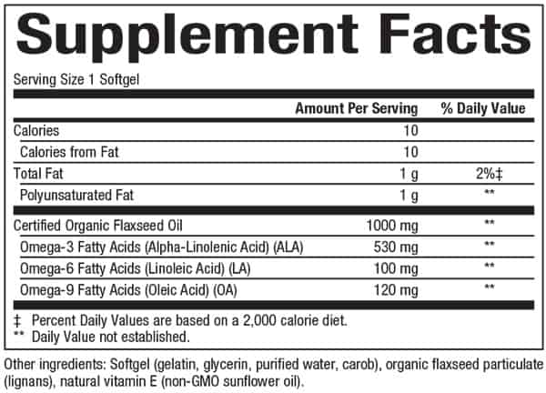 OmegaFactors® Flaxseed Oil 1000 mg - Premium Cold-Pressed Supplement for Heart & Brain Health - Supports Skin, Hair & Joint Care - Ideal for Daily Wellness Routine