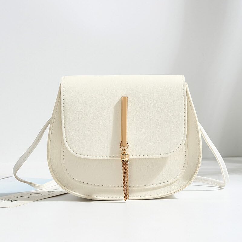 Genuine PU Leather Crossbody Bags for Women - Stylish Flap Shoulder Bag with Tassel Decoration, Compact Phone Purse Handbag | Perfect for Work, Travel & Everyday Use
