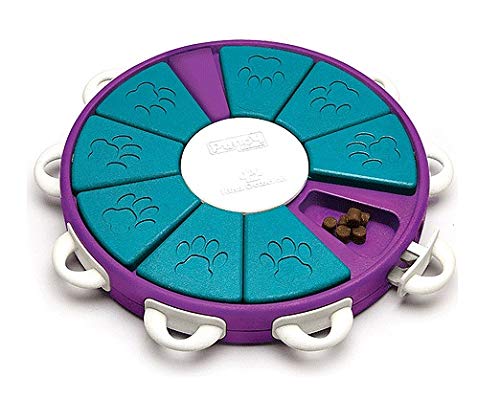 Interactive Dog Puzzle Toys - Treat Dispensing Maze Challenge Game with Adjustable Difficulty Levels for Small, Medium & Large Dogs - Mental Stimulation & Boredom Relief for Indoor Play, Training & Enrichment Activities