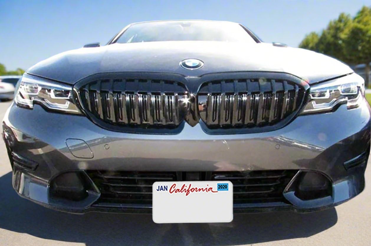 STO N SHO Front License Plate Bracket for 2019-2024 BMW 330i & 330e (Non-M Sport) - No Drill Installation, No Adaptive Cruise - Perfect for Car Enthusiasts & State Compliance