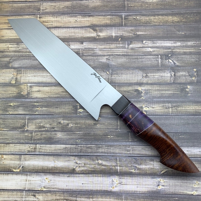 Joe Edson 205mm AEB-L Stainless Steel K-Tip Bunka Custom Chef Knife – Premium Japanese Kitchen Knife for Slicing, Dicing, and Precision Cooking