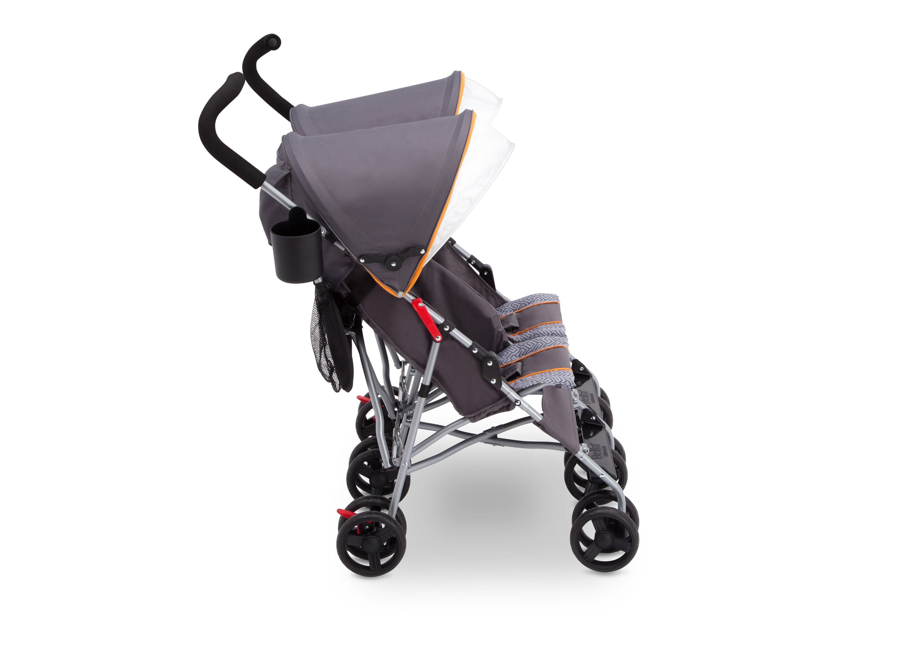 LX Plus Side by Side Double Stroller for Twins - Lightweight Compact Foldable Baby Stroller with Adjustable Canopy & Storage Basket - Perfect for Shopping, Travel, and Outdoor Walks