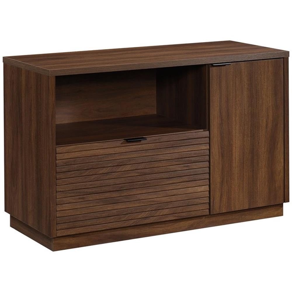Home Office 2-Piece Set - Computer Desk with Wooden Storage Credenza for Small Spaces | Modern Workstation for Home Office, Study Room & Dormitory