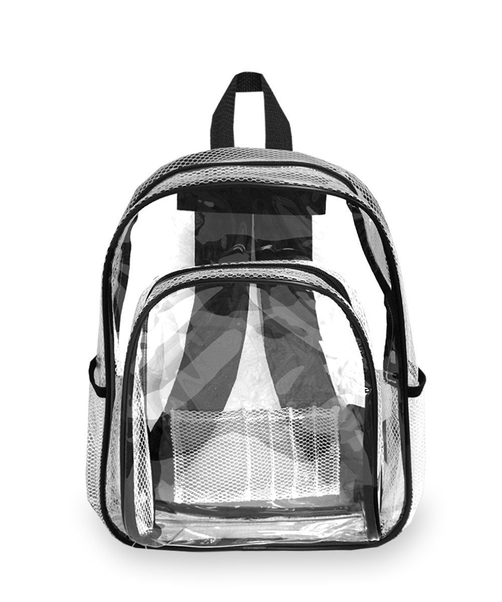 EVEREST Heavy Duty Clear Backpack - Transparent School Backpack for Work, Travel & Security Check - Waterproof & Durable TSA Approved Backpack for College, Gym & Outdoor Activities
