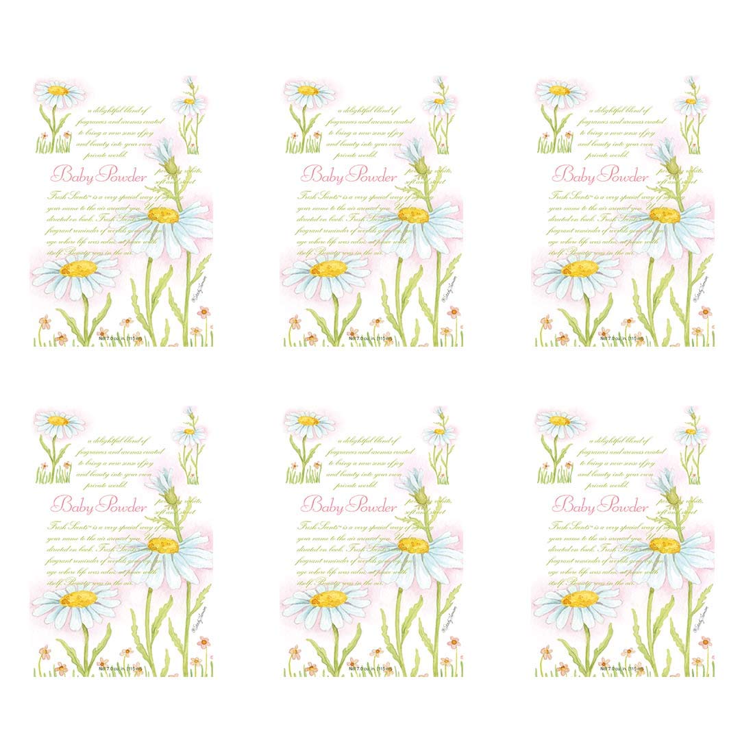 WILLOWBROOK Fresh Scents Scented Sachets - Baby Powder Fragrance | Long-Lasting Aroma for Drawers, Closets & Baby Rooms | Perfect for Home, Nursery & Gift Giving