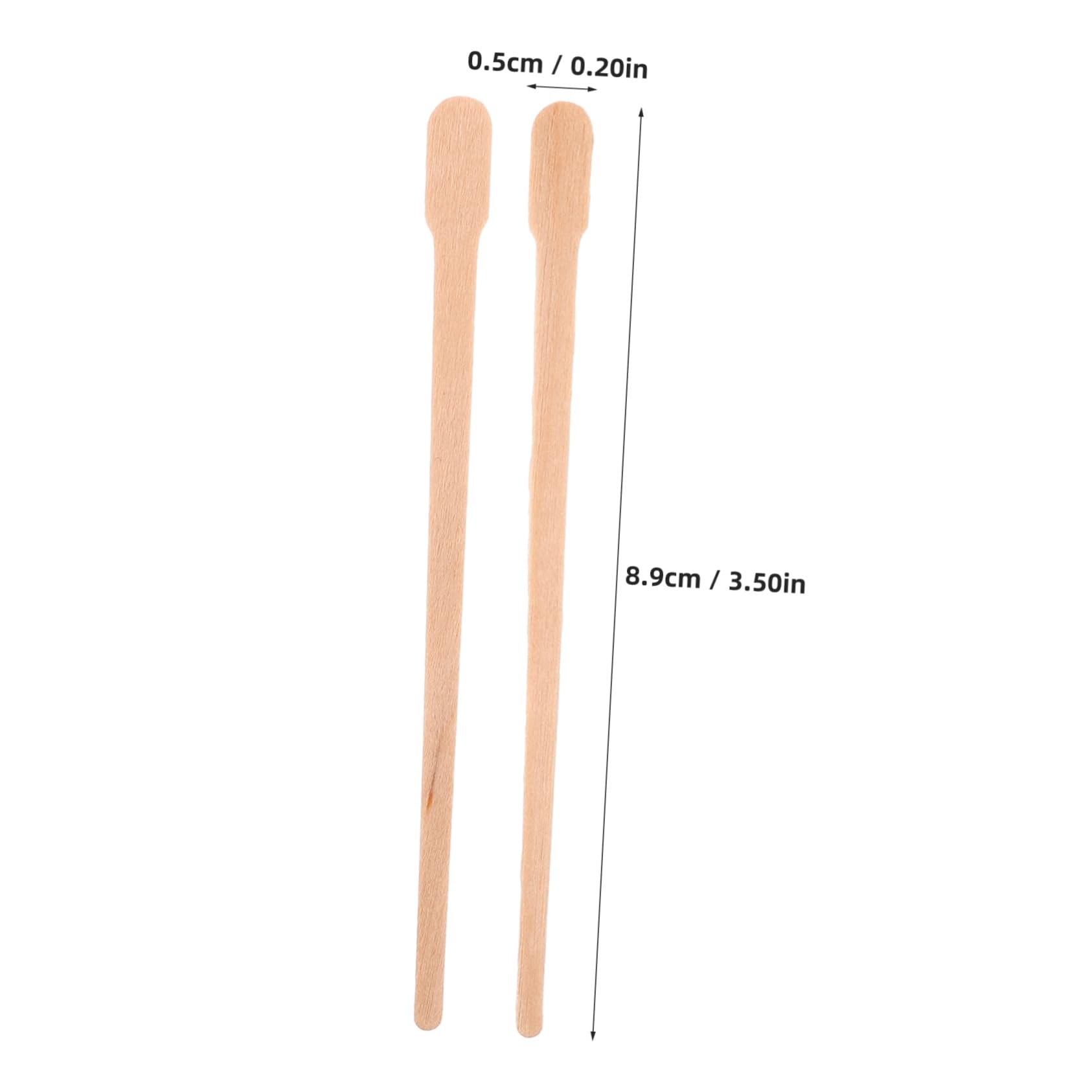 iPetboom 100pcs Disposable Hair Removal Wax Sticks - Body Waxing Kit for Eyebrows, Face & Bikini Area - Wooden Wax Applicators for Smooth Skin at Home & Salon Use
