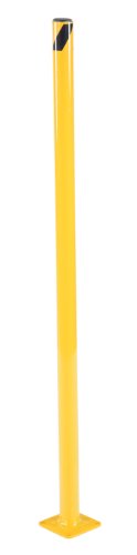 Vestil BOL-42-2 Yellow Powder Coated Steel Safety Bollard - 1-3/4
