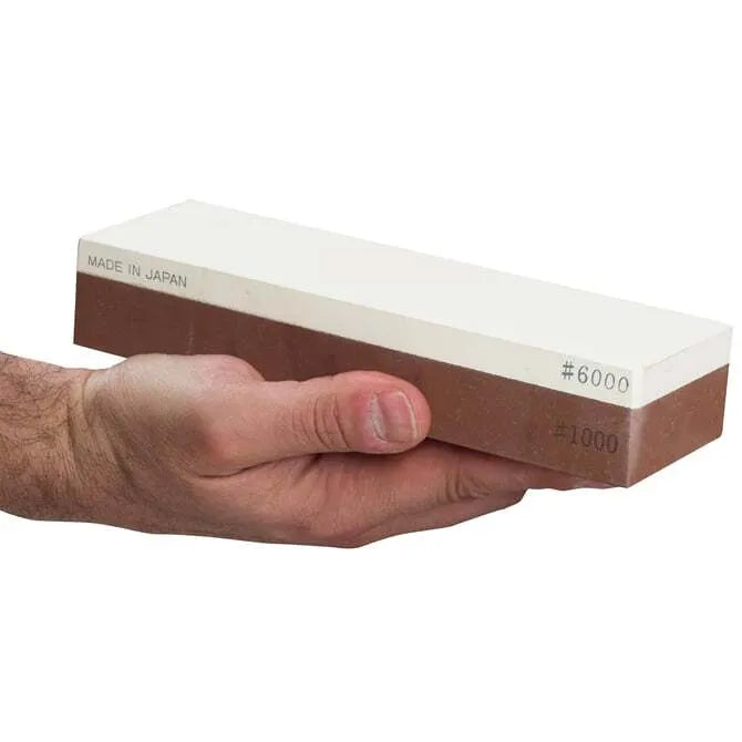 Premium 1000/6000 Grit Combination Waterstone - Dual-Sided Sharpening Stone for Knives, Tools & Chisels - Perfect for Home, Kitchen & Professional Use