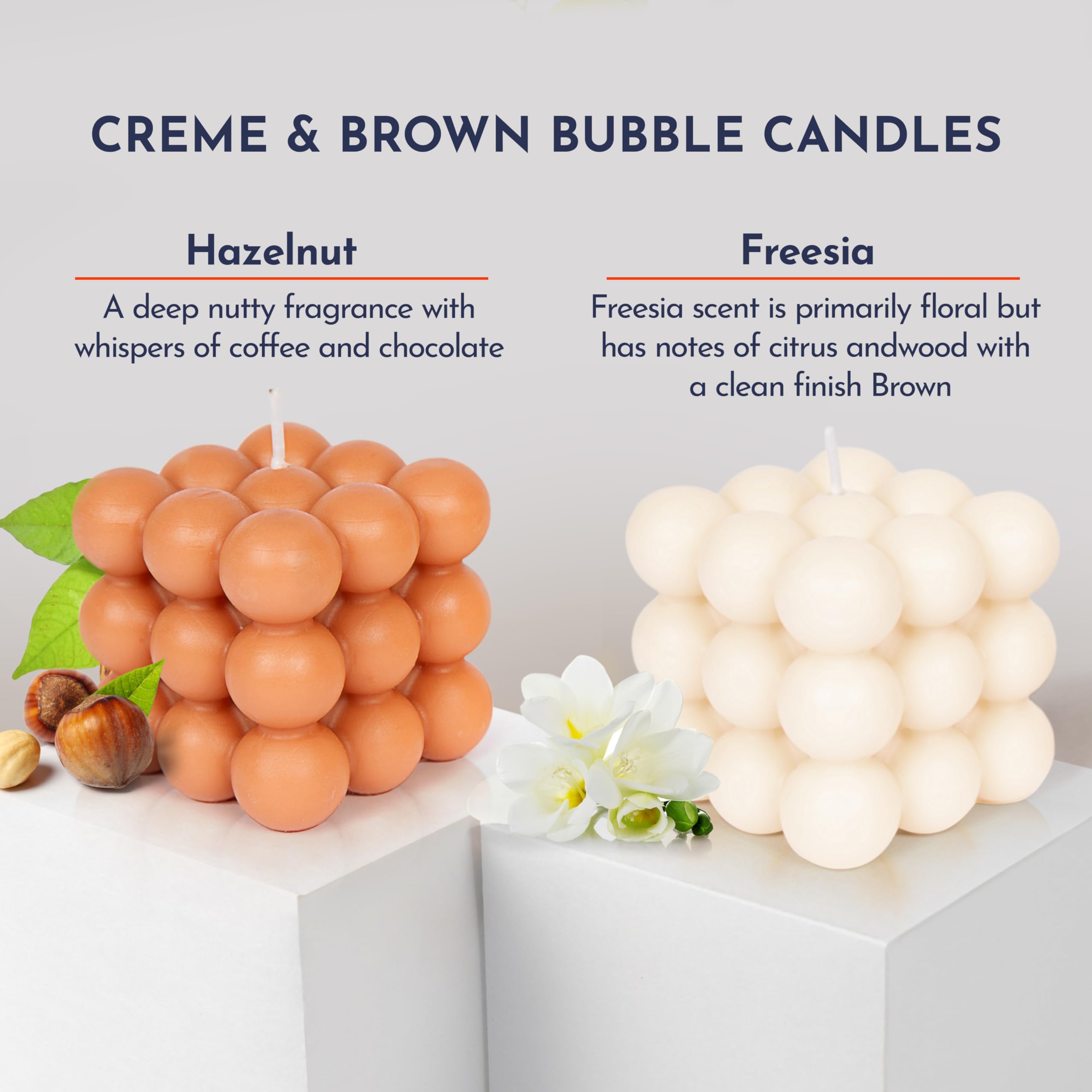 Loftern Scented Soy Wax Bubble Candle - Handmade Home Decor for Relaxation
