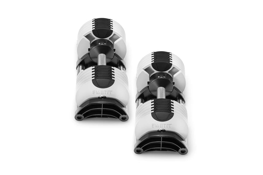 NÜOBELL 50lb Adjustable Dumbbells Set - Ash Color - Home Gym Equipment for Strength Training & Weight Lifting - Perfect for Small Spaces & Full-Body Workouts