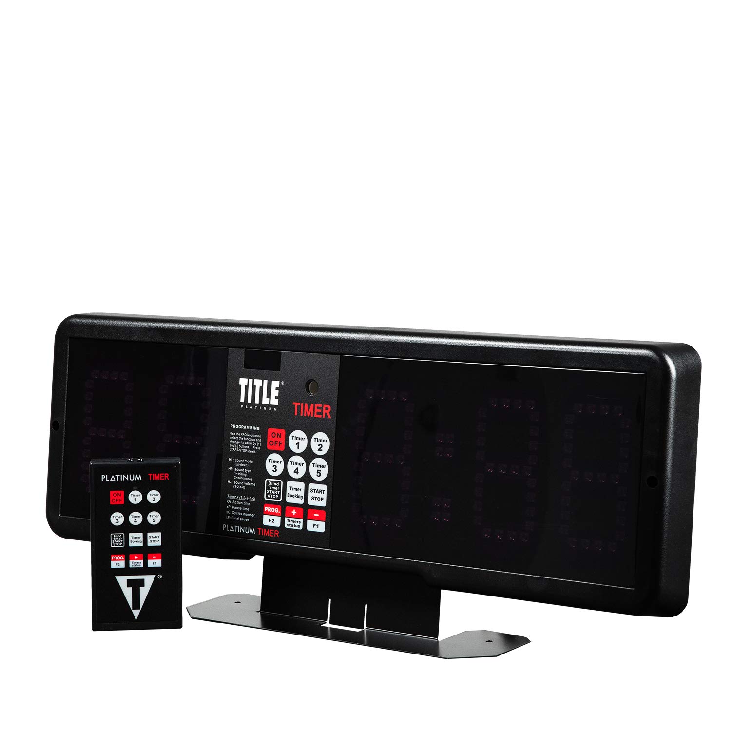 TITLE Boxing Professional Interval Timer & Gym Clock - Workout Timer for Boxing, MMA, Fitness Training - Perfect for Home Gyms, Boxing Rings & Martial Arts Studios