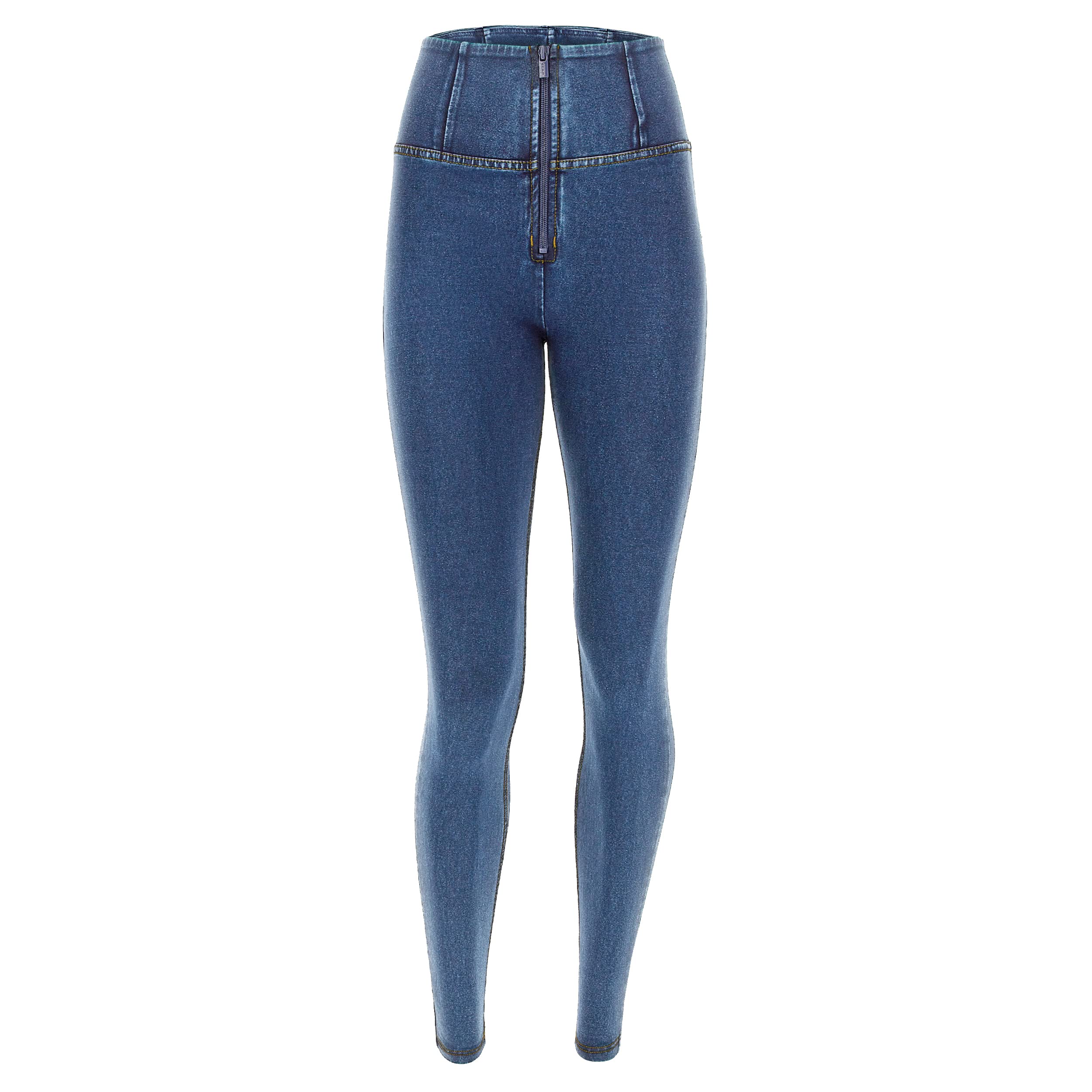 FREDDY WR.UP Women's Butt Lifting High Waist Denim Jeans - Stretchy Shaping Full Length Pants for Travel & Everyday Wear | Versatile Slim Fit Tummy Control Trousers