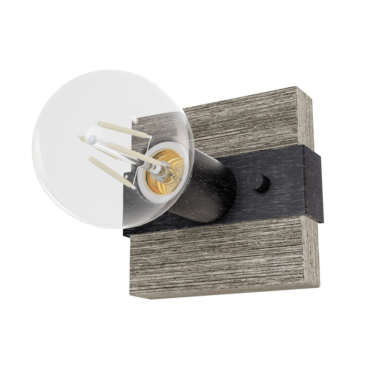 Donelson 1 Light Wall Sconce - Modern Plug-in Wall Light Fixture for Bedroom, Living Room & Hallway Lighting