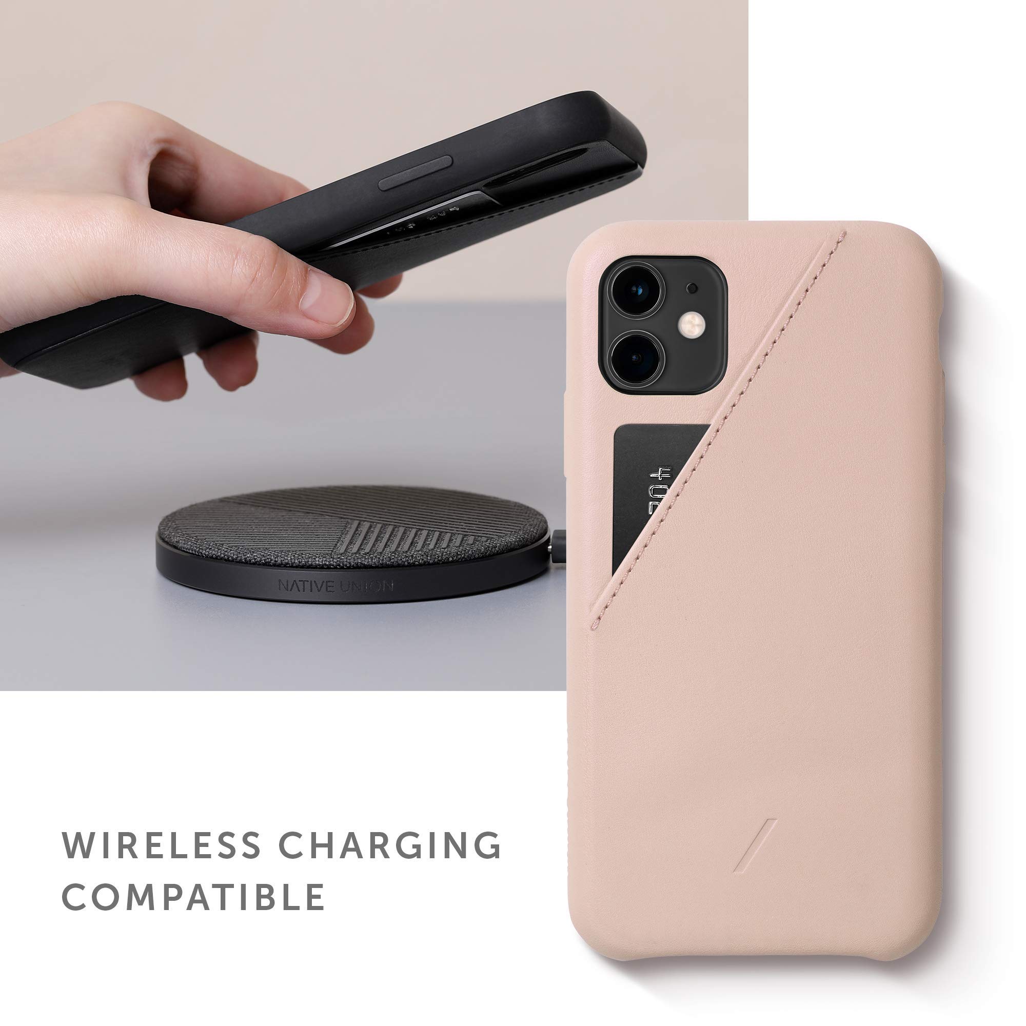 Native Union Bundle: Tempered Glass Screen Protector for iPhone 11 Pro/XS/X + Clic Card Case for iPhone 11 Pro (Nude) - Perfect for Everyday Protection & Contactless Payments