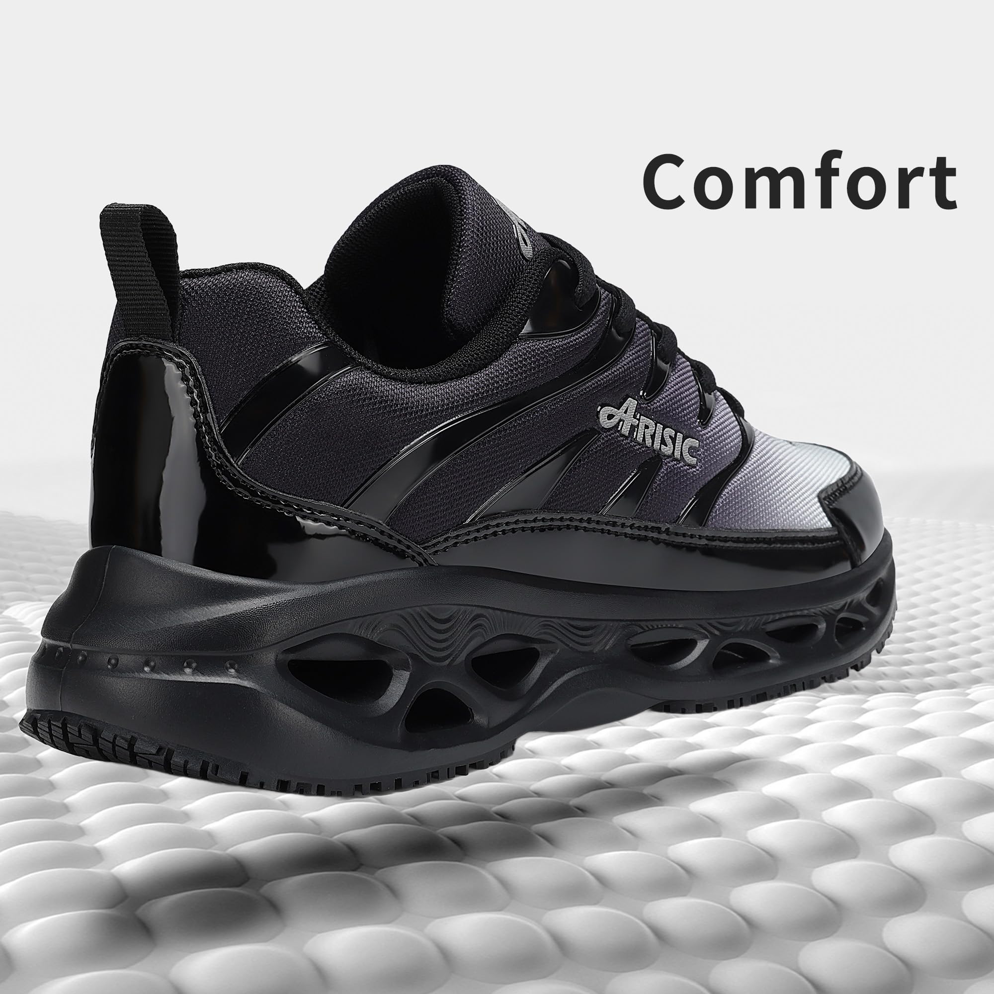 **Slip-Resistant Work Shoes for Men & Women - Waterproof Non-Slip Sneakers for Restaurant, Chef & Daily Use - Comfortable & Breathable Walking Shoes for Professionals**    *(Use Case: Ideal for chefs, restaurant workers, healthcare professionals, and anyone needing slip-resistant footwear for long shifts.)*