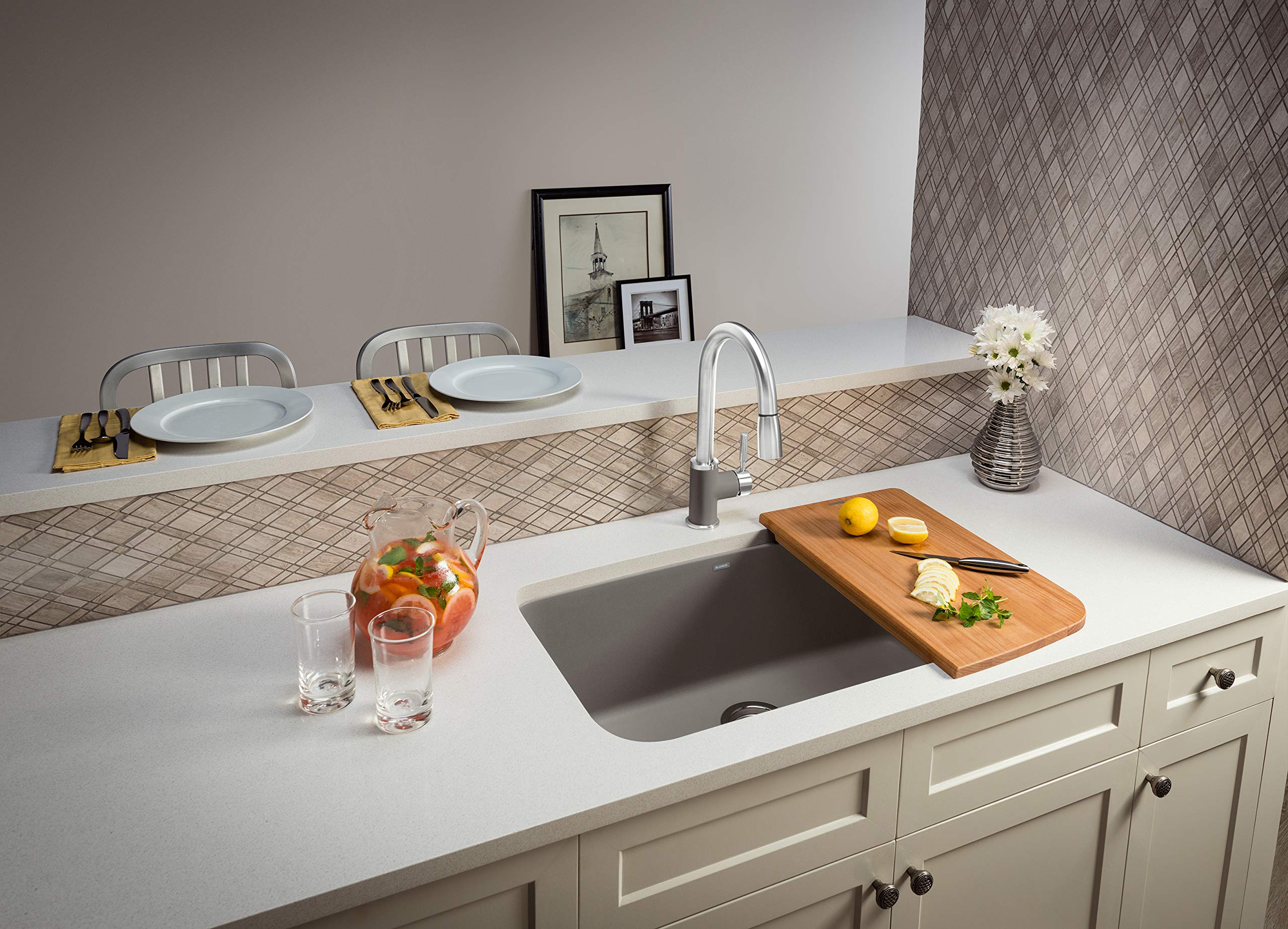 BLANCO VALEA Super Single Sink Wood Cutting Board - 11.75