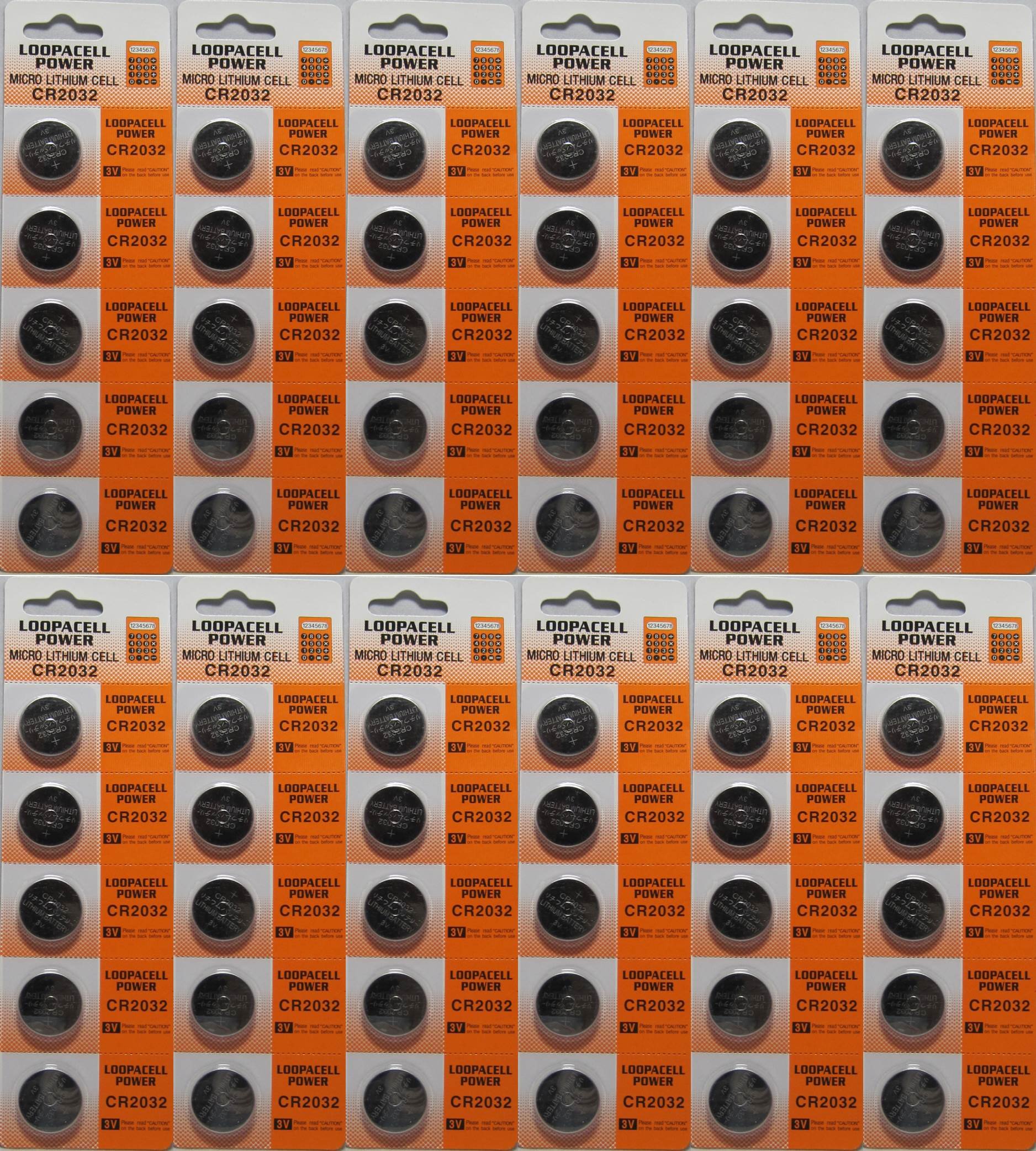 CR2032 3V Lithium Coin Cell Batteries - 60 Count (12 Cards of 5) for Watches, Key Fobs, Calculators & Medical Devices