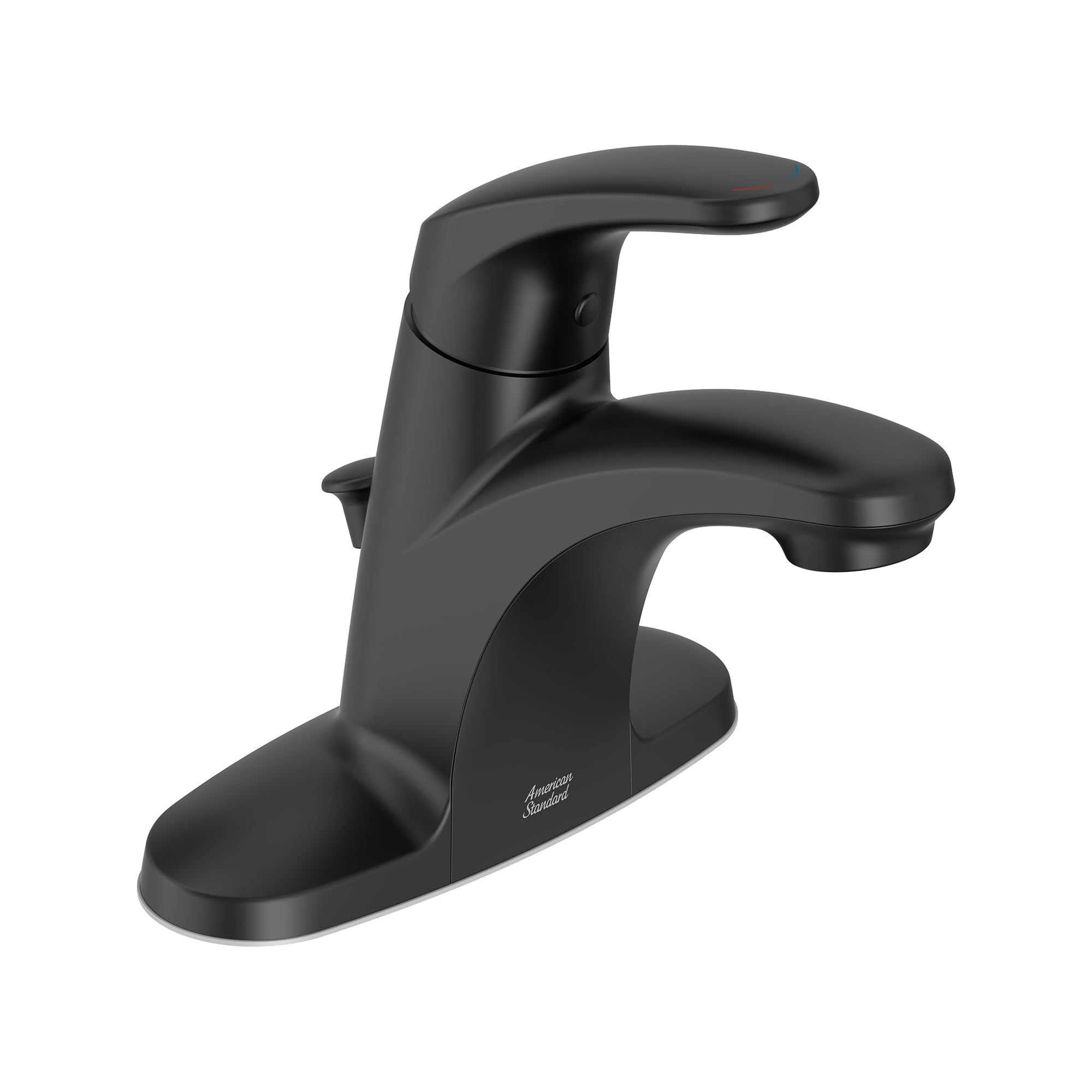 American Standard 7075005.243 Colony PRO Single-Handle Bathroom Faucet - 1.2 GPM Low-Flow Matte Black Finish, No Drain Included | Perfect for Modern Bathroom Vanities & Powder Rooms