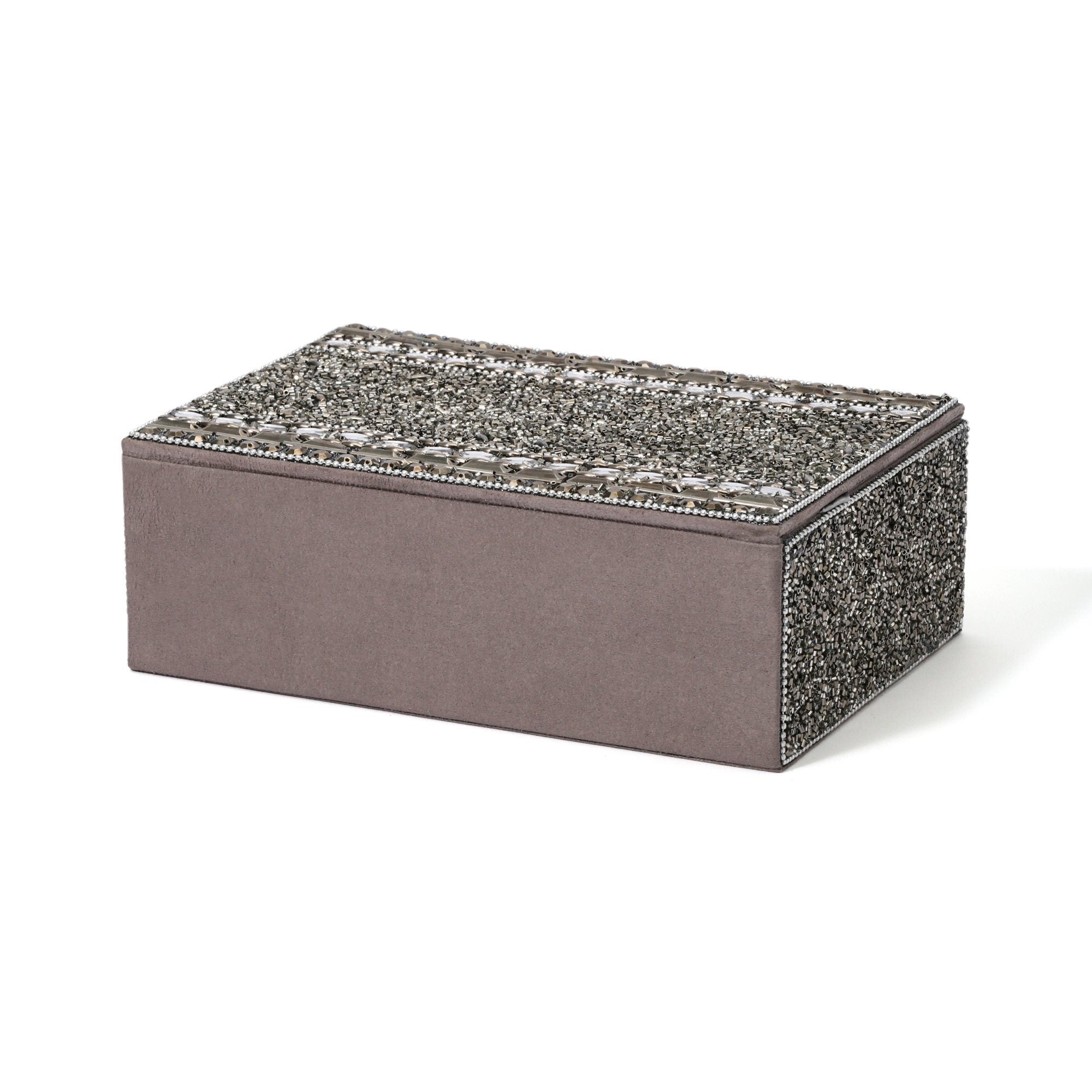 Elegant Silver Jewelry Box for Necklaces, Rings & Earrings - Perfect for Gifts, Travel & Home Storage