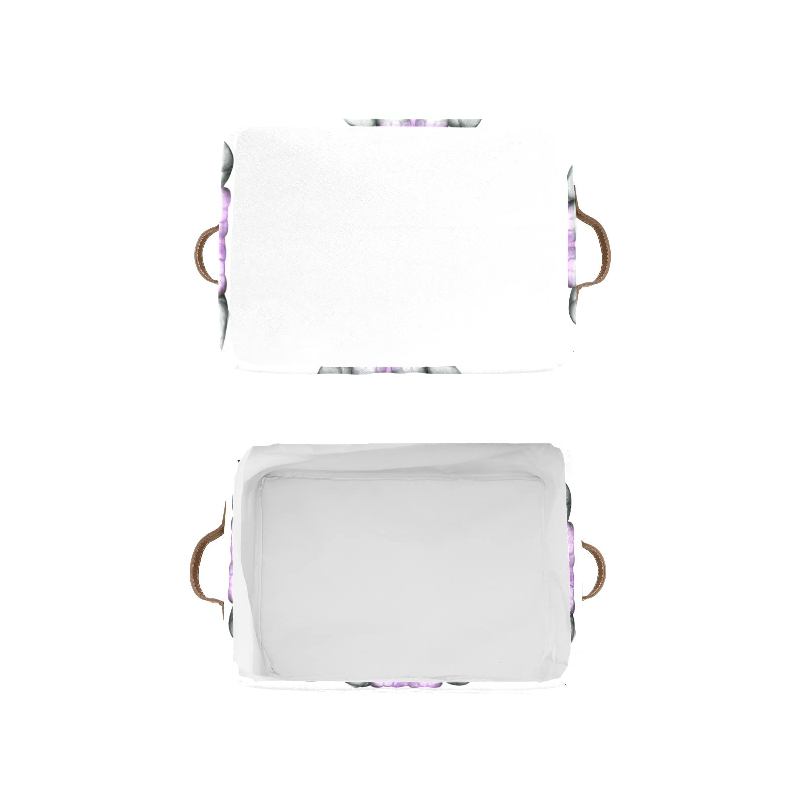 Purple Elephant Dog Paw Personalized Storage Bins - Durable Cube Organizer with Handles for Shelves, Wardrobe & Nursery - Perfect for Toy Organization & Home Decor (1 Pack)