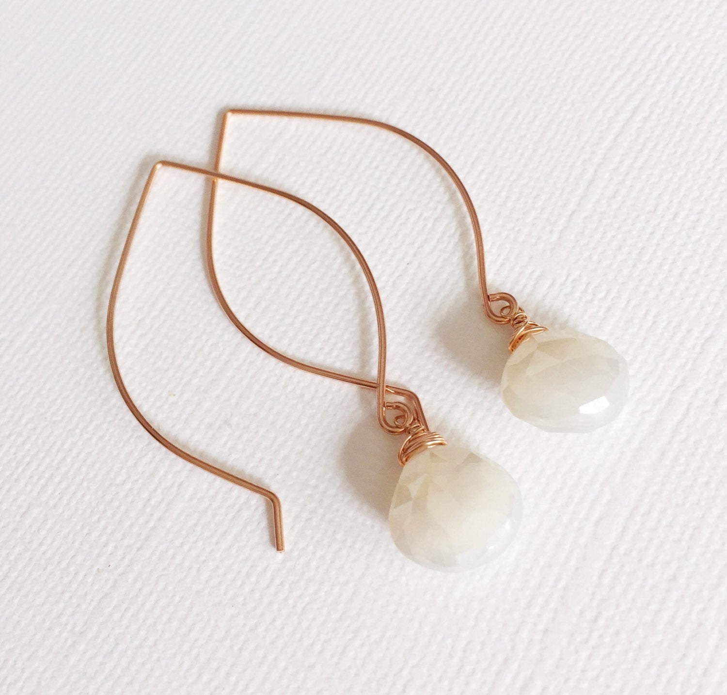 Kalena Pearl Chalcedony Earrings (E159) - Elegant Handmade Jewelry for Women, Perfect for Weddings, Parties & Special Occasions