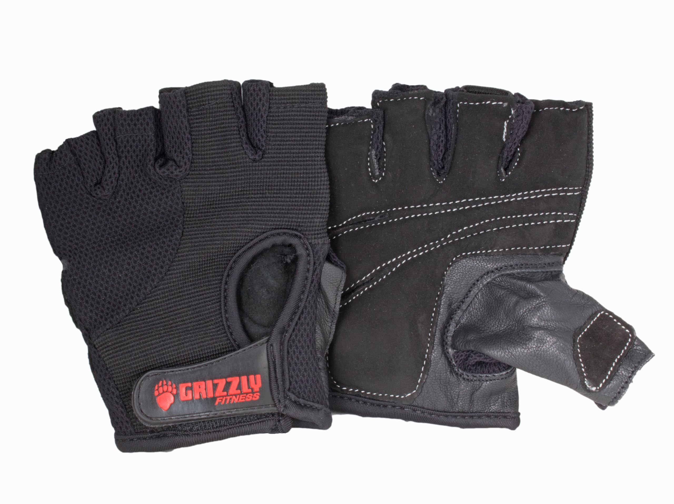 Grizzly Fitness Men's Ignite Weightlifting Gloves - Large Size for Gym, CrossFit & Strength Training - Perfect for Weight Lifting, Powerlifting & Workout Protection