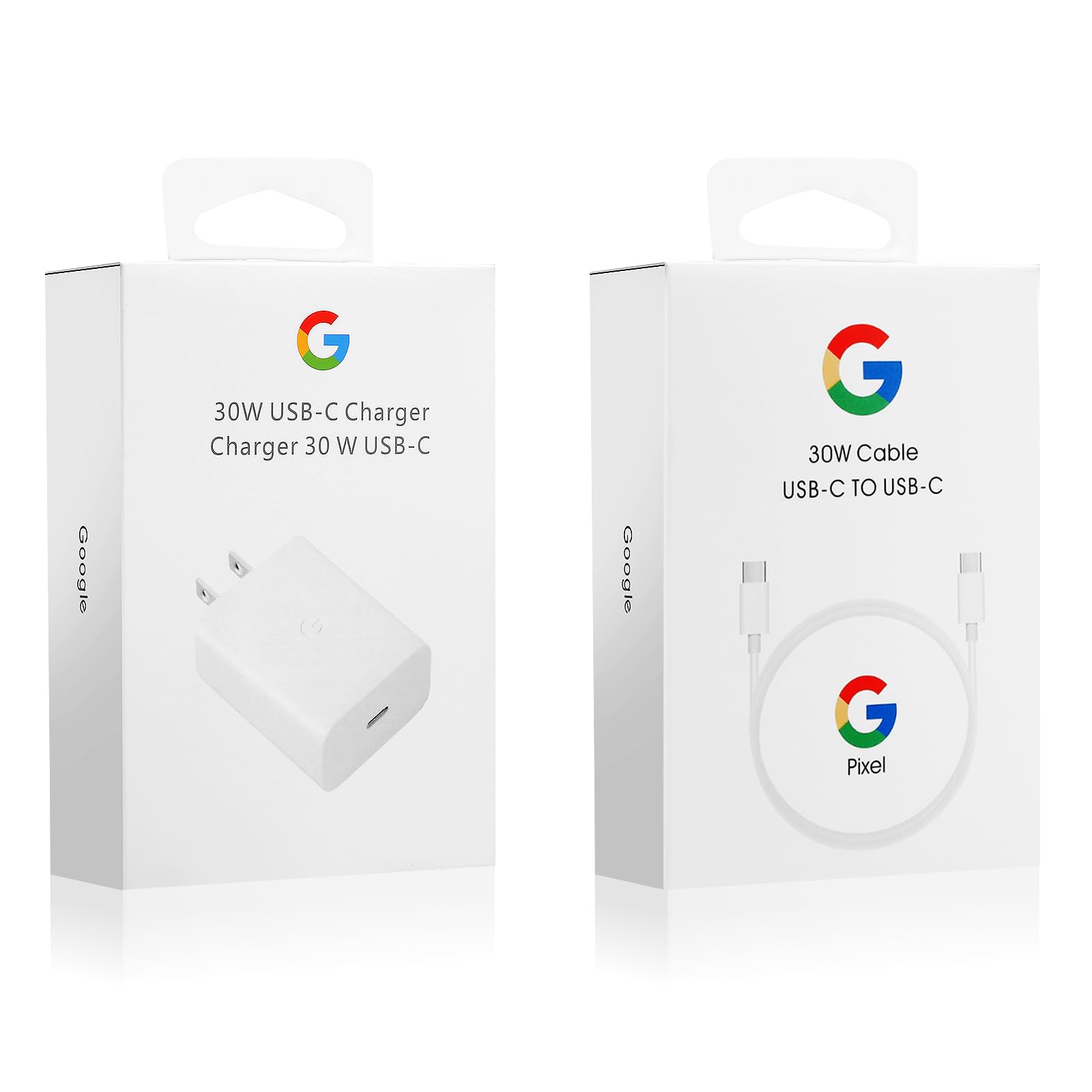 30W USB-C Fast Charger & Cable - Compatible with Google Pixel, Samsung Galaxy, iPhone 15 & More USB-C Devices | Includes USB-C to USB-C Sync Charge Cable | Perfect for Home, Office & Travel Charging