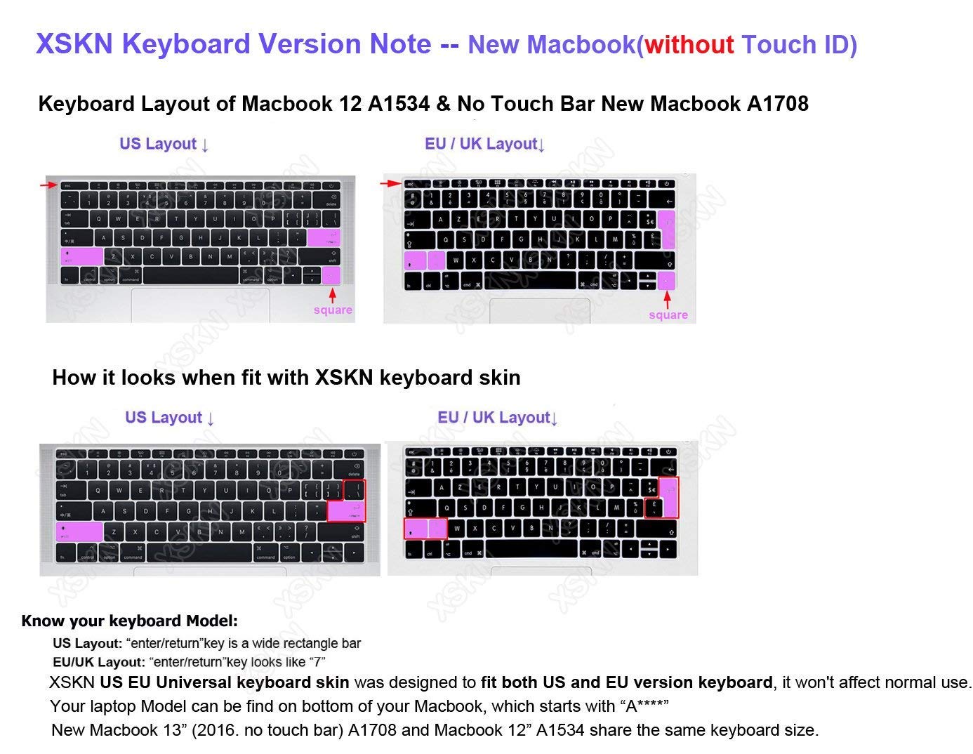 XSKN Final Cut Pro X Silicone Shortcut Keyboard Cover - Compatible with MacBook Pro 13